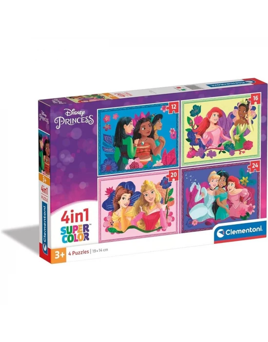 Clementoni Disney Princess Puzzle 4 in 1 72 Parça 21517