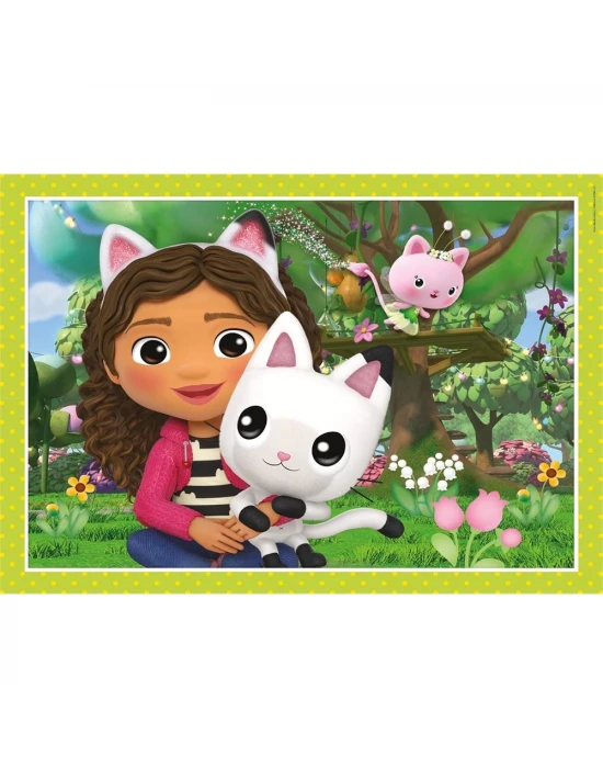 Clementoni Gabbys Dollhouse 4 in 1 Puzzle 72 Parça 21524