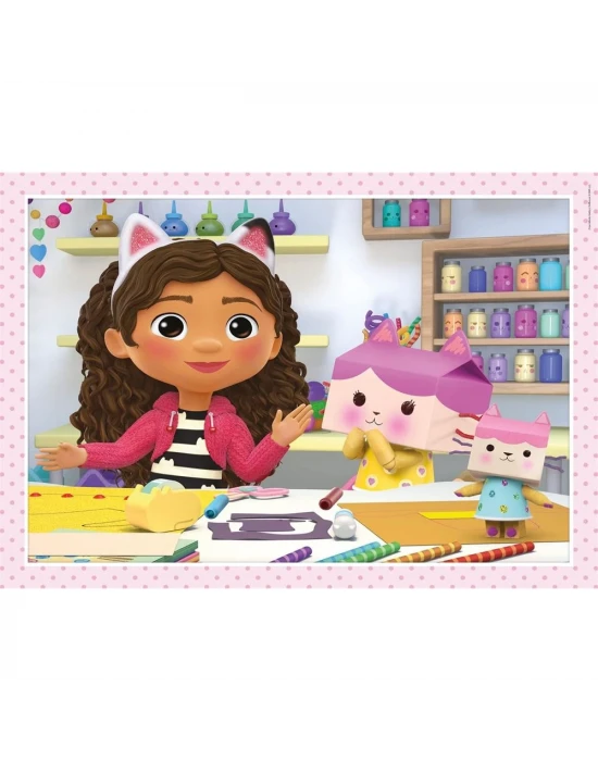 Clementoni Gabbys Dollhouse 4 in 1 Puzzle 72 Parça 21524