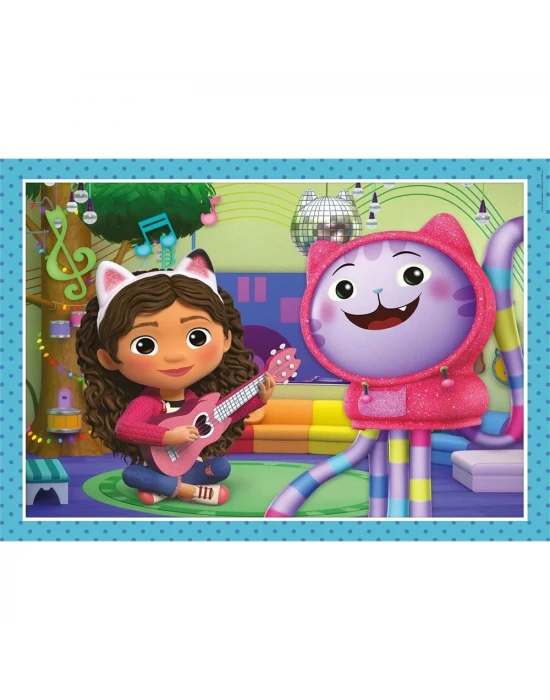 Clementoni Gabbys Dollhouse 4 in 1 Puzzle 72 Parça 21524