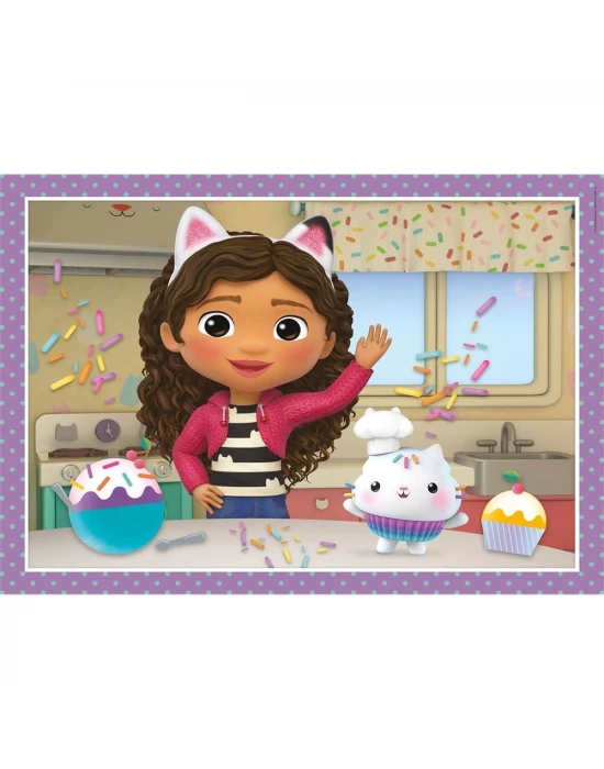 Clementoni Gabbys Dollhouse 4 in 1 Puzzle 72 Parça 21524