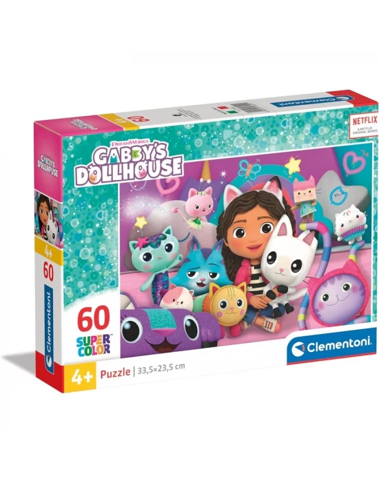 Clementoni Gabbys Dollhouse Puzzle 60 Parça 26202