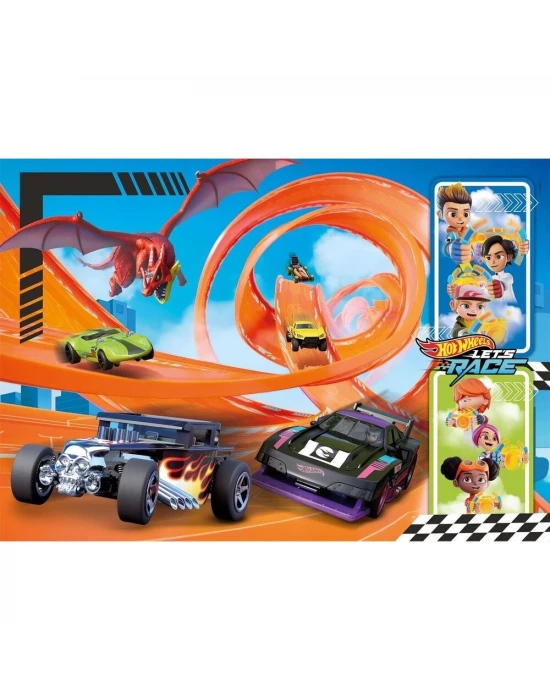 Clementoni Hot Wheels Lets Race Puzzle 104 Parça 25776