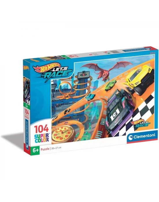 Clementoni Hot Wheels Puzzle 104 Parça 25760