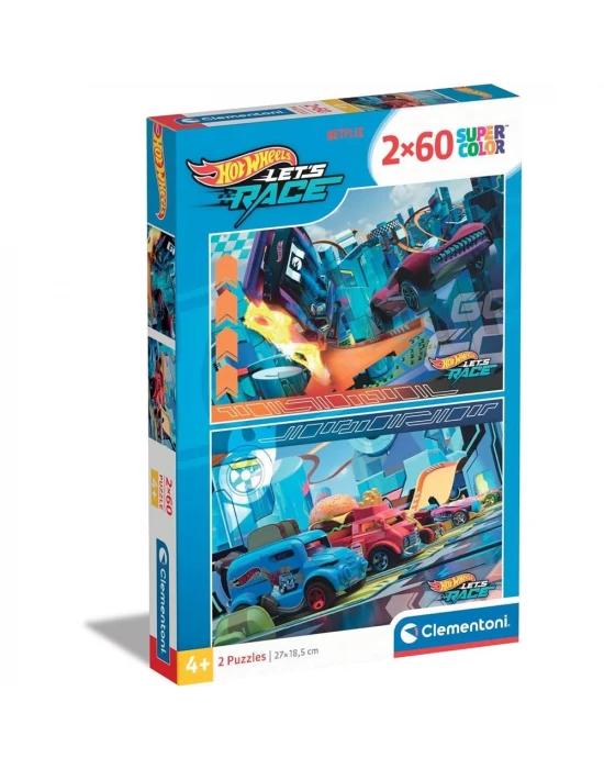Clementoni Hot Wheels Puzzle 2x60 Parça 24816