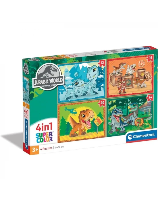 Clementoni Jurassic World 4 in 1 Puzzle 72 Parça 21521