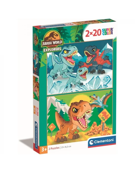 Clementoni Jurassic World Puzzle 2x20 Parça 24810