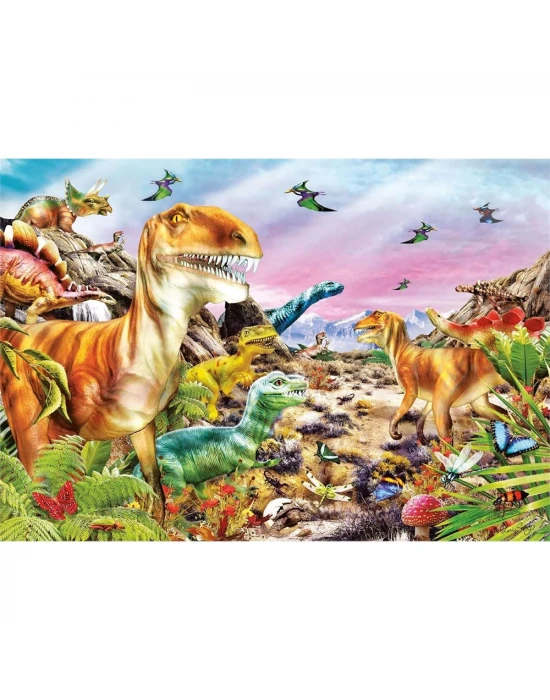 Clementoni Land of Dinosaurs Puzzle 104 Parça 25768