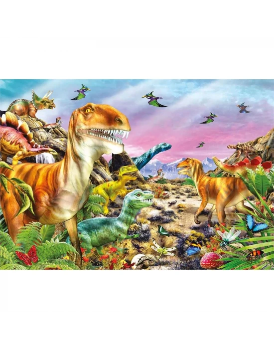 Clementoni Land of Dinosaurs Puzzle 104 Parça 25779