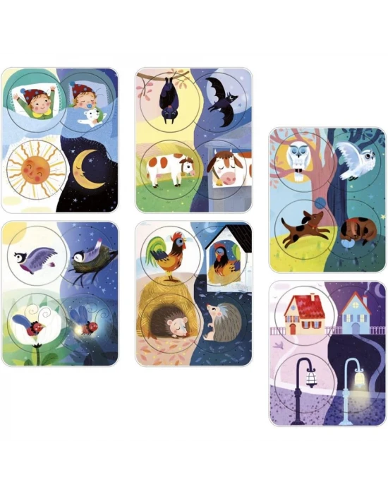 Clementoni Little Match Puzzle - Gece ve Gündüz