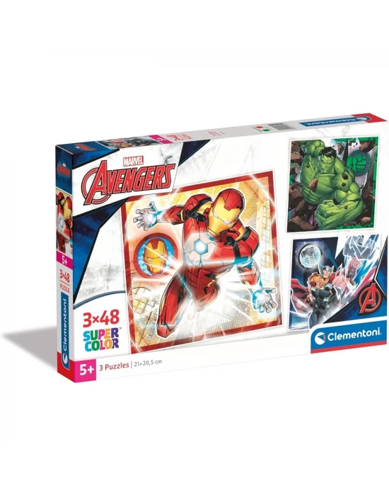 Clementoni Marvel Avengers Puzzle 3x48 Parça 25315