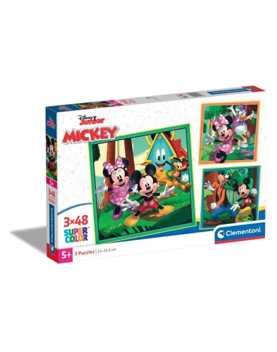 Clementoni Mickey Puzzle 3x48 Parça 25298