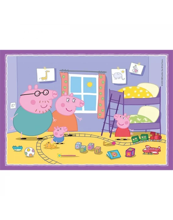 Clementoni Peppa Pig 4 in 1 Puzzle 72 Parça 21516