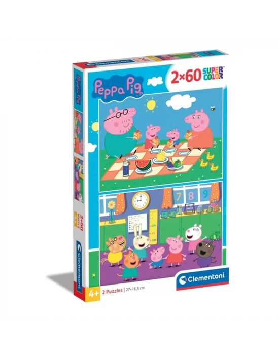 Clementoni Peppa Pig Puzzle 2x60 Parça 24793