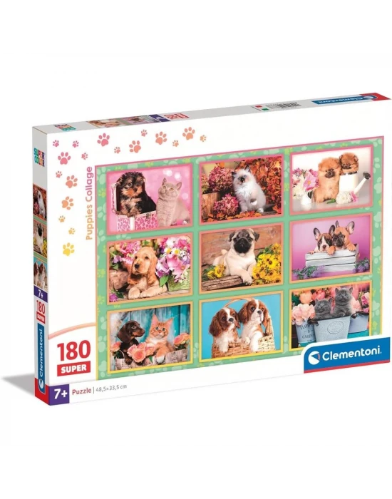 Clementoni Puppies Collage Puzzle 180 Parça 29788