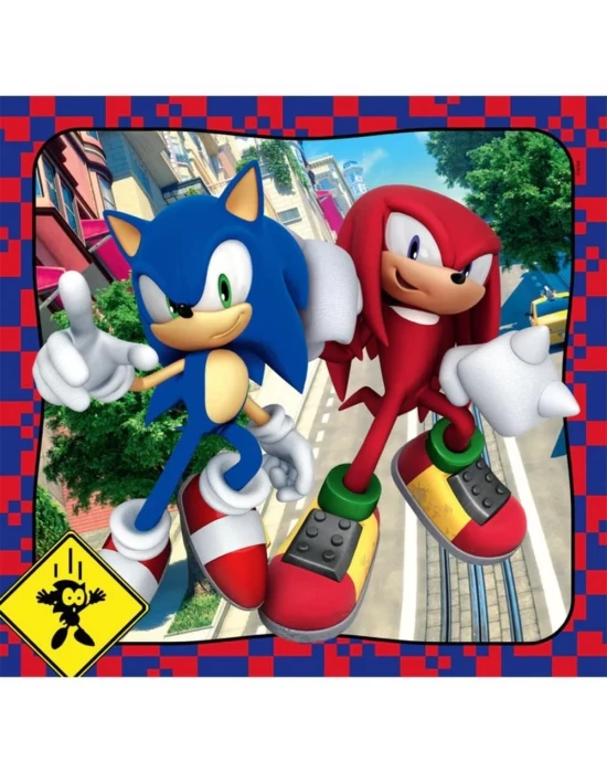 Clementoni Sonic Puzzle 3x48 Parça 25320