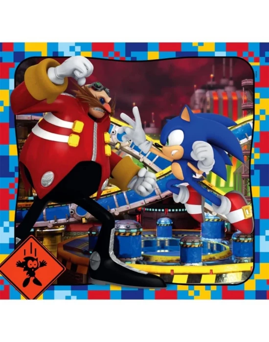 Clementoni Sonic Puzzle 3x48 Parça 25320