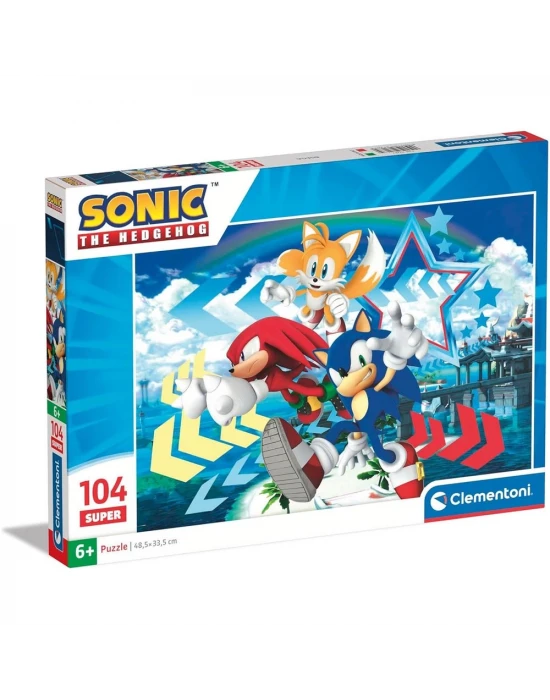 Clementoni Sonic The Hedgehog Puzzle 104 Parça 27267