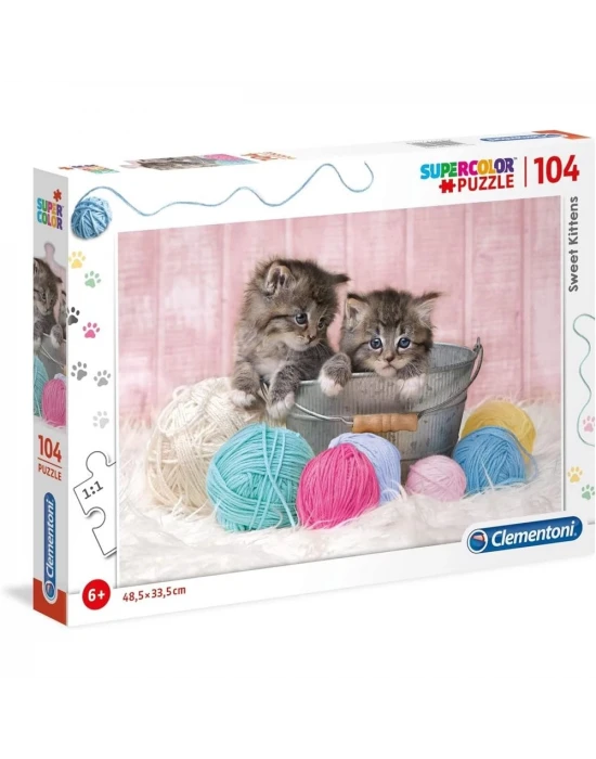 Clementoni Sweet Kittens Puzzle 104 Parça 27115