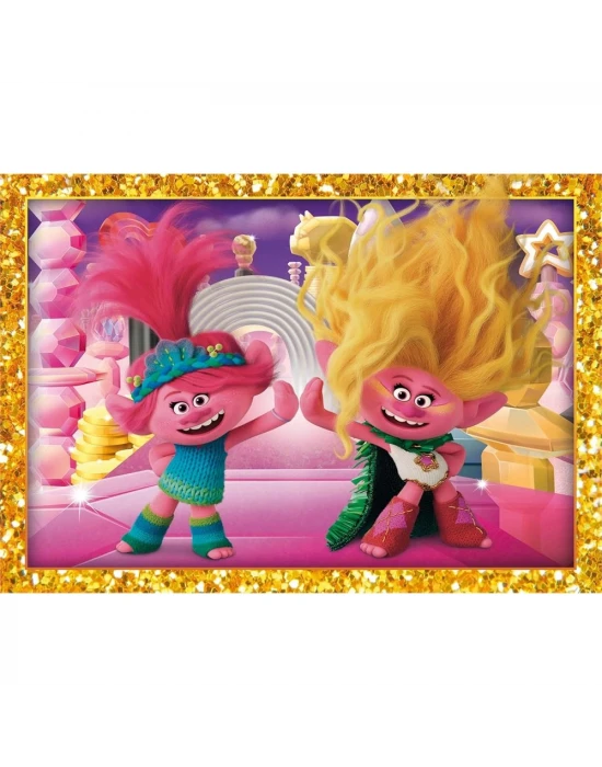 Clementoni Trolls 4 in 1 Puzzle 72 Parça 21527