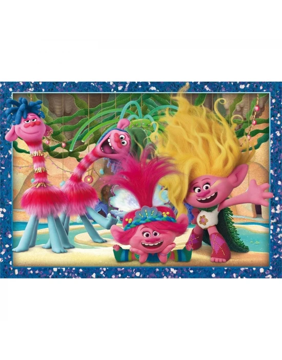 Clementoni Trolls 4 in 1 Puzzle 72 Parça 21527
