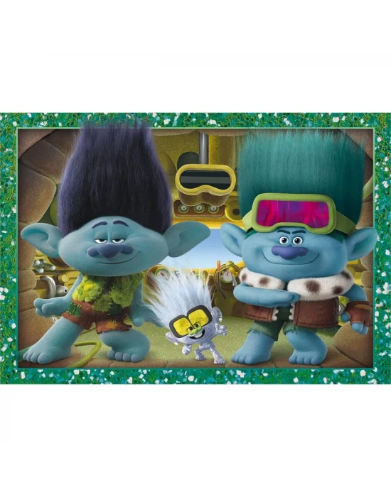 Clementoni Trolls 4 in 1 Puzzle 72 Parça 21527