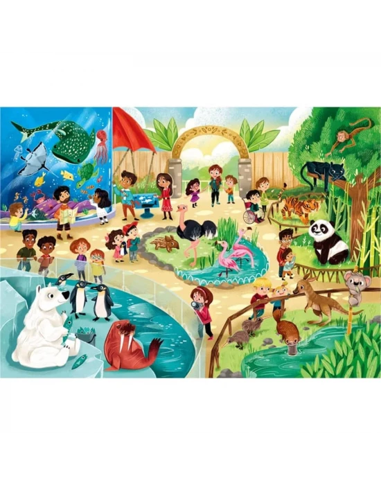 Clementoni Zoo Puzzle 2x60 Parça 21603