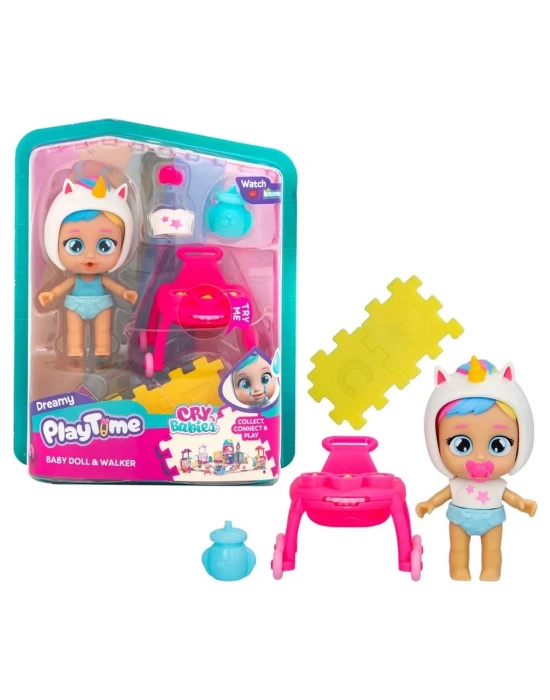 Cry Babies Play Time Mini Bebek ve Yürüteç