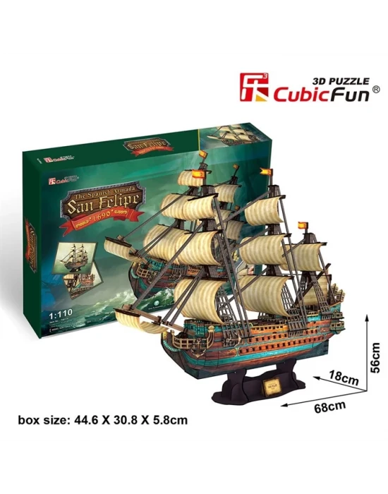 Cubic Fun 3D 248 Parça Puzzle San Felipe Gemisi