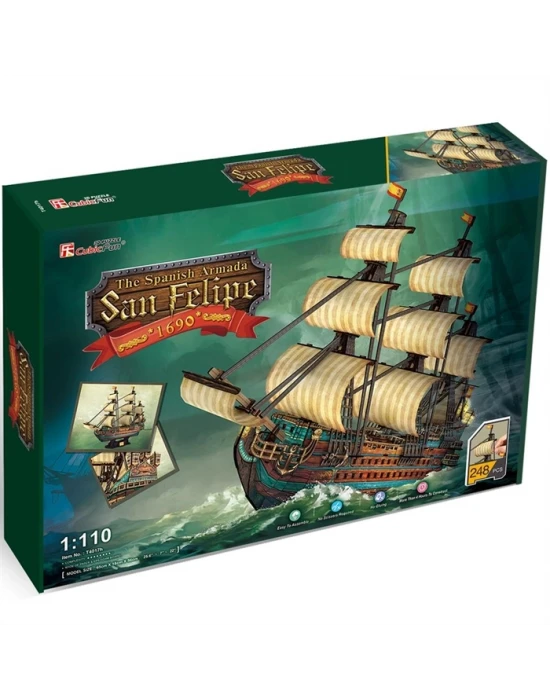 Cubic Fun 3D 248 Parça Puzzle San Felipe Gemisi