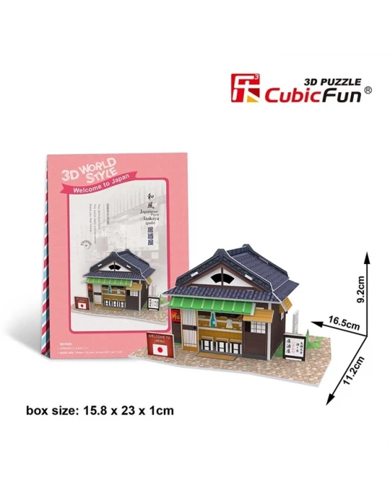 Cubic Fun 3D 25 Parça Puzzle Japon Izakaya