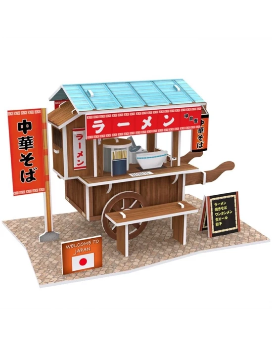 Cubic Fun 3D 31 Parça Puzzle Japon Seyyar Arabası