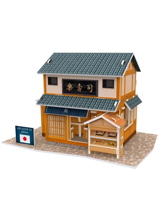 Cubic Fun 3D 32 Parça Puzzle Japon Sushi Restoranı