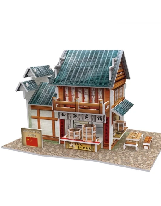 Cubic Fun 3D 39 Parça Puzzle Çin Mantı Restoranı