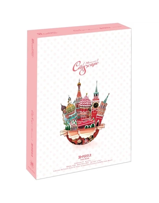 Cubic Fun 3D 68 Parça Puzzle Cityscape Moskova Şehir Kompozisyonu