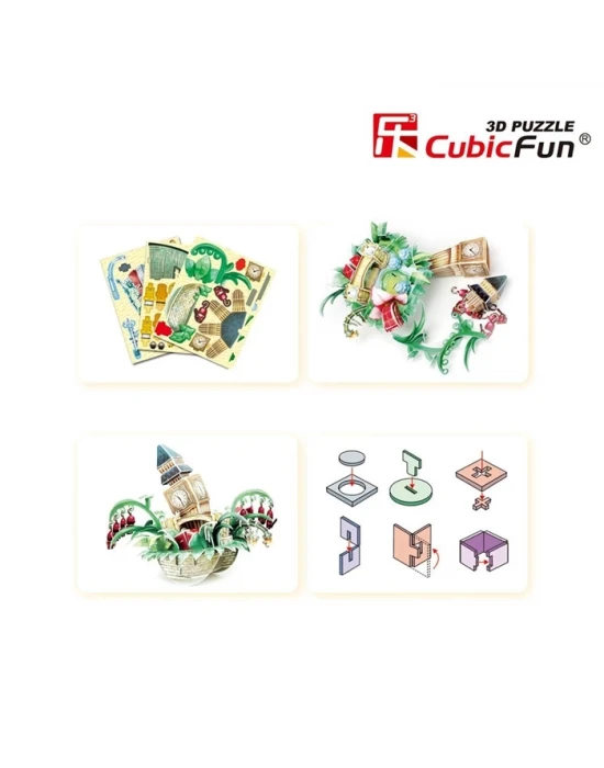 Cubic Fun 3D 74 Parça Puzzle Londra Şehir Kompozisyonu