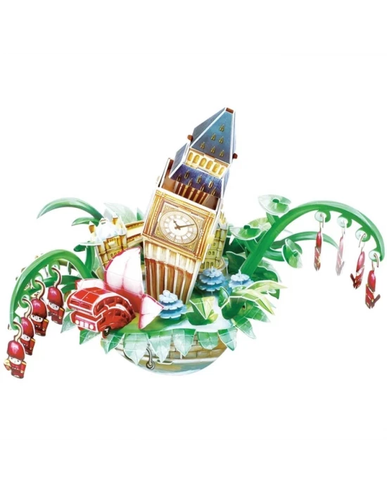 Cubic Fun 3D 74 Parça Puzzle Londra Şehir Kompozisyonu