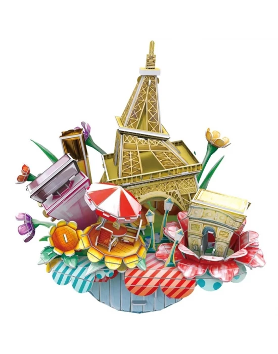 Cubic Fun 3D 74 Parça Puzzle Paris Şehir Kompozisyonu
