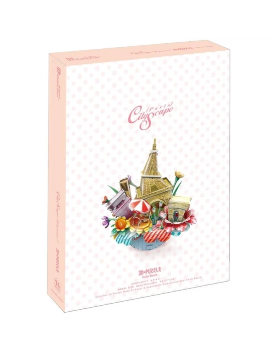 Cubic Fun 3D 74 Parça Puzzle Paris Şehir Kompozisyonu