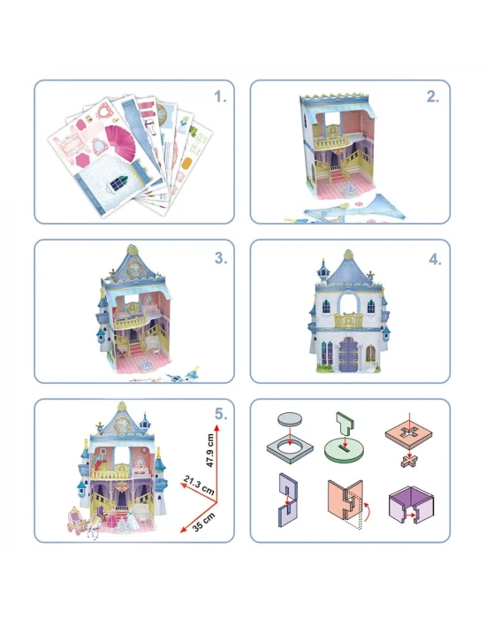 Cubic Fun 81 Parça Puzzle Fairytale Castle