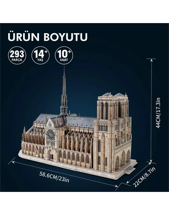 Cubic Fun Notre Dame de Paris 3D Puzzle