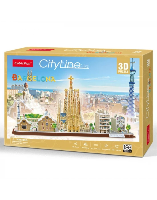 CubicFun Barcelona 3D Puzzle 186 Parça