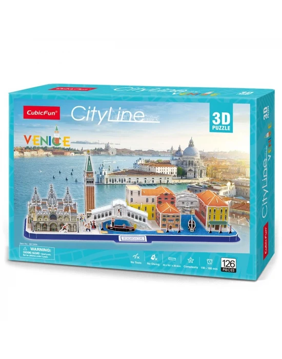 CubicFun Venedik 3D Puzzle 126 Parça