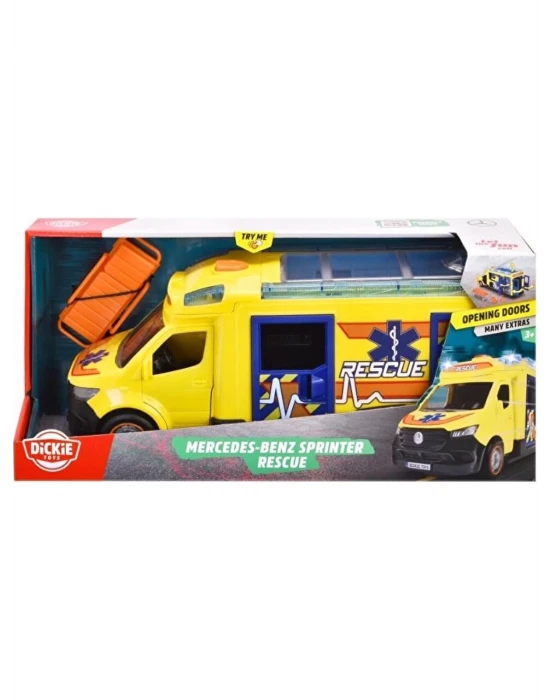 Dickie Toys Mercedes-Benz Sprinter Kurtarma Aracı 28 cm-3716025