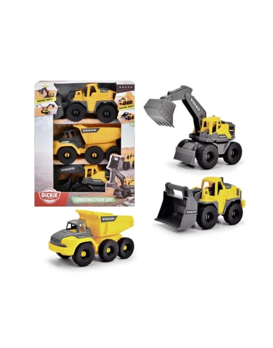 Dickie Toys Volvo İnşaat Araçları Seti 203722015