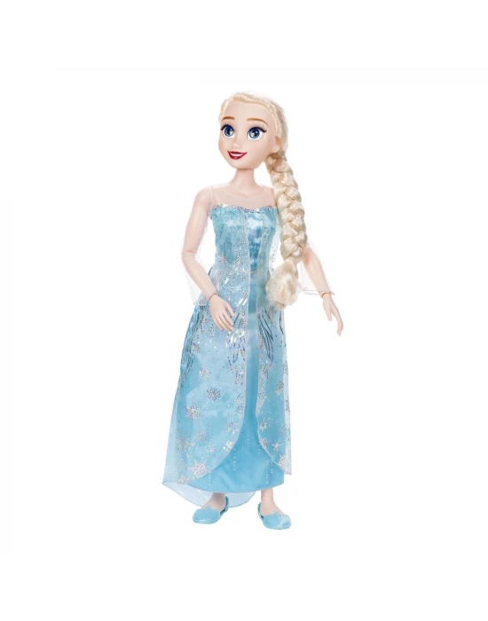 Disney Frozen 81 cm Dev Çocuk Boyu Elsa Moda Bebeği 24047