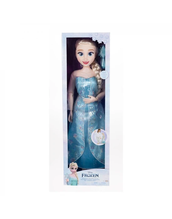 Disney Frozen 81 cm Dev Çocuk Boyu Elsa Moda Bebeği 24047