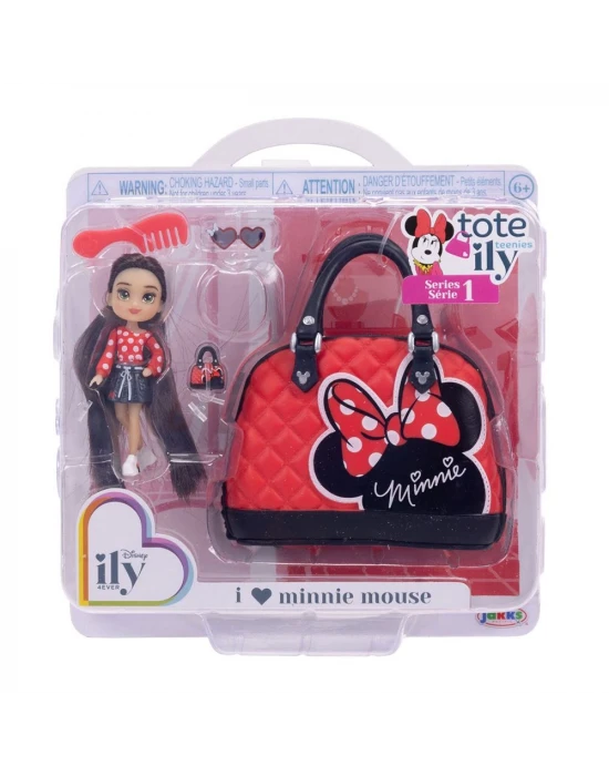 Disney ily 4ever Çanta Bebek Aksesuar Seti - Minnie Kırmızı