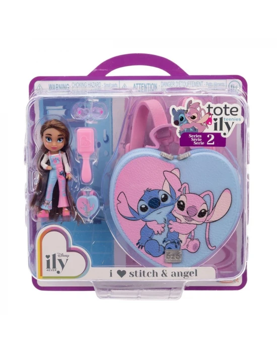 Disney ily 4ever Çanta Bebek Aksesuar Seti - Stitch ve Angel