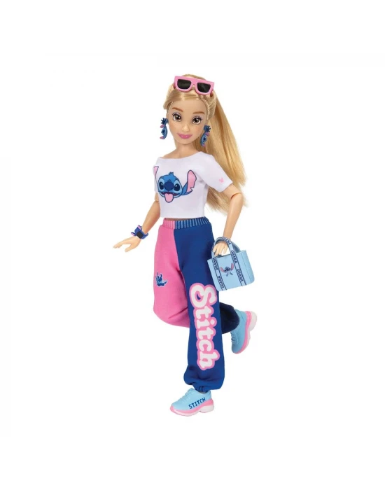 Disney ily 4ever Stitch Kolej Temalı Bebek ve Aksesuarları 23946